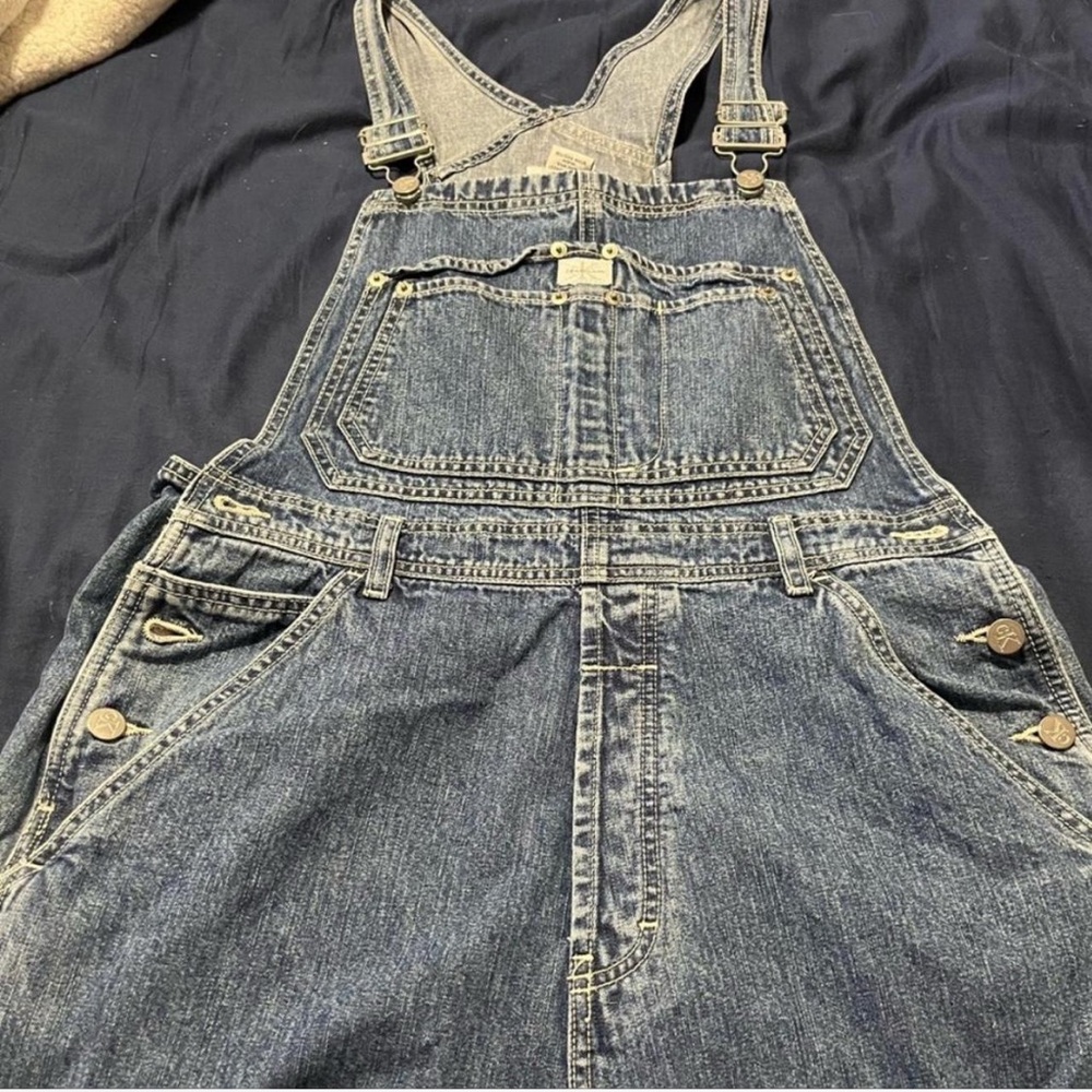 Calvin Klein Blue Denim Overalls